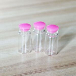 2ML Glass 10~200PS Wedding Stopper Containers Cork Bottles Vial Jars Message