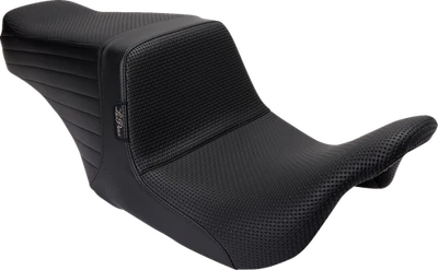 Asiento delantero tejido de canasta Le Pera Tailwhip para Harley Touring LKU-587BW 2008-24 Foto 1 de 3