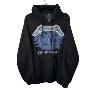 Vintage 1994 Metallica Ride The Lightning Hoodie Sz XL Artimonde Distressed - Picture 1 of 10