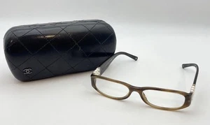 Vintage CHANEL Glasses Perle Eyeglasses Frames With Pearls & Case Glasses - Picture 1 of 6