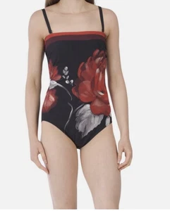 Costume intero GOTTEX Roses Are Red taglia 10 nuovo con etichetta - Foto 1 di 4