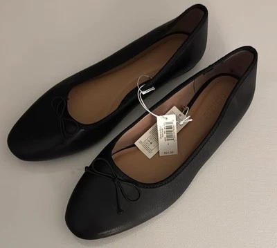 Sapatilhas de balé pretas femininas 8 confortáveis azul marinho antigo - Imagem 1 de 4