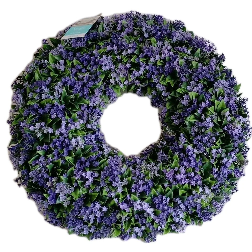 Martha Stewart Lilac & Fern Outdoor Wreath Spring Summer 22" - Image 1 of 1