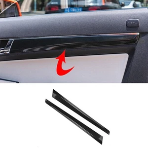 Carbon Pattern Door Panel Trim Strip For Mercedes Benz E Class Coupe W207 C207 - Picture 1 of 6