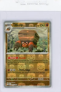 2025 Pokémon TCG - Black Bolt - Crustle Master Ball Holo - 052/086 - English NM - Picture 1 of 3