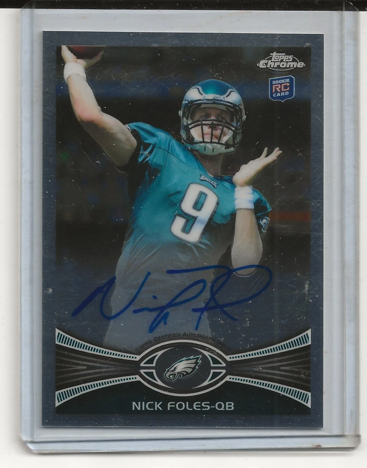 Autógrafo Topps Chrome Nick Foles RC 2012 Foto 1 de 1