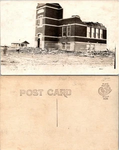 USA California? San Francisco?  1906 Fire School Building? RPPC Antique Postcard - Picture 1 of 1