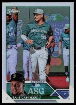 2023 TOPPS CHROME UPDATE 2023 ALL-STAR GAME LUIS CASTILLO SEATTLE MARINERS - Image 1 of 2