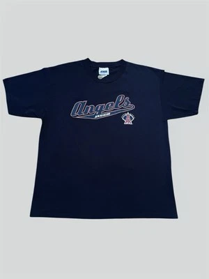 Anaheim Angels Azul Marino De Colección MLB Béisbol Gráfico Camiseta CSA Talla XL Foto 1 de 4