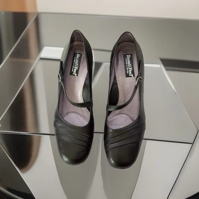 Beautifeel Mary Jane Pumps Womens 40 US 9-9.5 Brown Leather Square Toe Shoes - Image 1 of 4