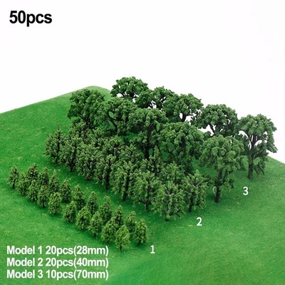Modellino alberi accessori gioco di guerra paesaggio scala miniatura modellino pezzi - Immagine 1 di 4