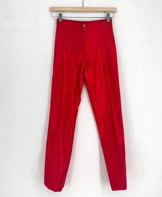 Bojeangles Womens Vintage 70s Disco Red Stretch Dressy Pants Sz 5/6 - Image 1 of 3