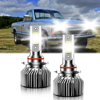 For Chevrolet C3500 1988-2000 Front LED Headlight Bulb Combo High Beam 6000K - Image 1 of 4