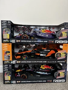 MAISTO TECH 1:10 R/C FORMULA 1 RACING NIB RB19 RED MCLAREN (3 Cars Bundle) - Picture 1 of 11