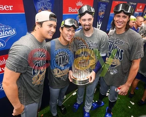 Ohtani Yamamoto Snell Glasnow 2025 World Series Champion Dodgers 8x10 MLB Foto - Bild 1 von 1