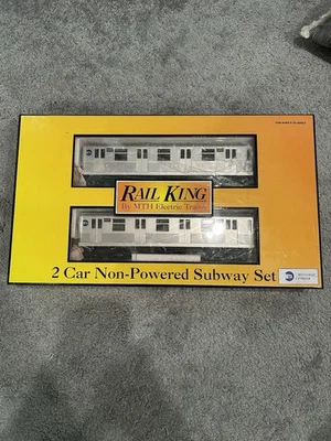 MTH Railking 30-2163 R42 Subway Non Powered Add-on 2-car Set - Image 1 of 4