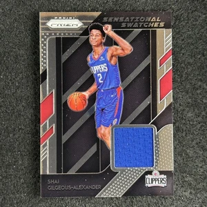 2018-19 Panini Prizm Sensational Swatches Shai Gilgeous-Alexander RC Player Worn - Picture 1 of 2