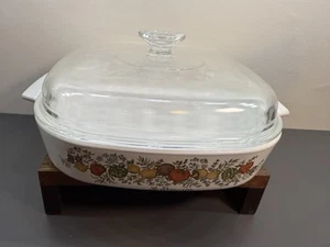Vintage Corning Ware A-10-B Spice of Life Le Romarin Casserole w/glass Lid A12C - Picture 1 of 7