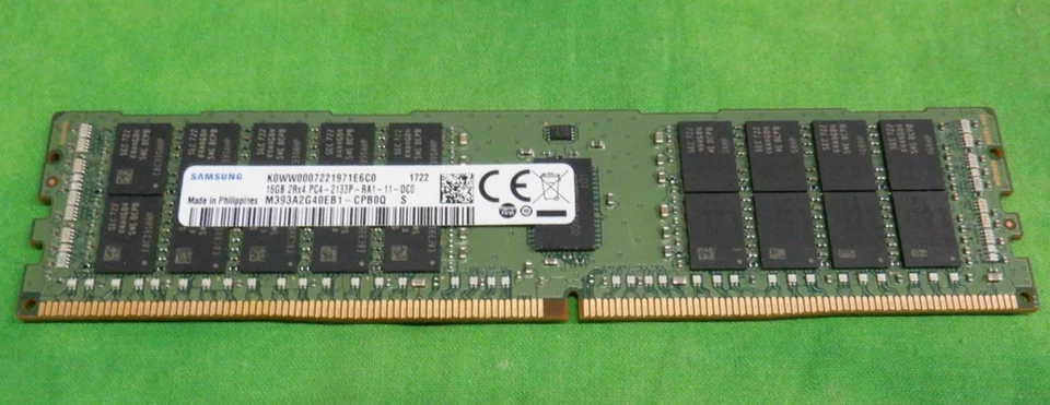 Samsung 16GB 2Rx4 PC4-2133P PC4-17000  ECC REG  Server Memory - Image 1 of 3