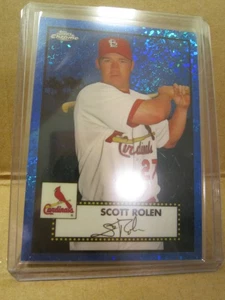 Scott Rolen 2021 Topps Cromo Platino Anniversario Blu Mini Diamanti 58/199 - Foto 1 di 2