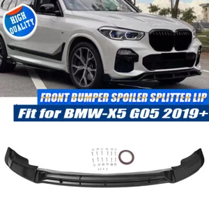 Divisor de alerón labial de parachoques delantero negro brillante para BMW X5 G05 M-Sport 2019-2023 - Imagen 1 de 12
