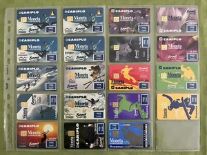 CARTE DI CREDITO CARIBLO MONETA CONTANTE VISA CASH SERIE COMPLETA BORMIO - RARA! - Bild 1 von 3