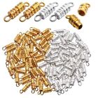 4X14mm Barrel Screw Clasp Brass Column Twist Screw Clasps  For Jewelry Making