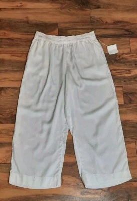 Pantalones Cortos C&C California Mujer Pierna Ancha Talla L Blanco Beachy Resort Nuevos con Etiquetas Foto 1 de 4