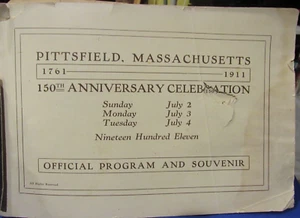 Pittsfield, Messe 150. Programm & Souvenirbuch 1761-1911 - Bild 1 von 12