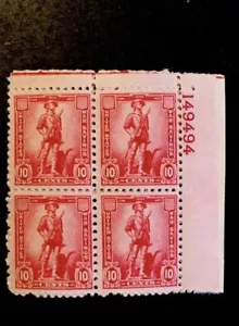 51512 US Stamp BOB Sc WS7 10c Plate Block MNHOG very Nice Coll - Picture 1 of 2