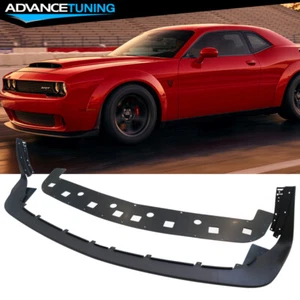 Fits 18-23 Challenger Demon & Widebody 2DR DM Style Textured Front Bumper Lip PP - Picture 1 of 7