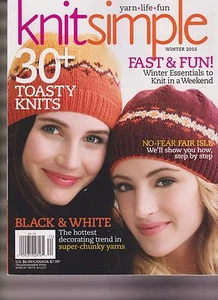 KNITSIMPLE MAGAZINE WINTER 2016. - Picture 1 of 1