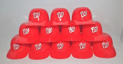 Lot of (12) WASHINGTON NATIONALS Ice Cream SUNDAE HELMETS New Baseball Mini Bowl Cover