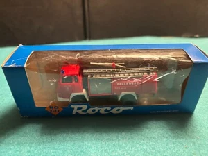Used, discontinued, rare, ROCO red European fire engine/pumper model vehicle. - Picture 1 of 1
