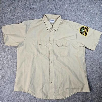 Vtg 70s Wrangler XXL USA Work Red Kap Mens Western Wear Wildlife Conservation - Image 1 of 4