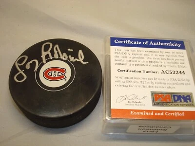 Larry Robinson Signed Montreal Canadiens Hockey Puck Autographed PSA/DNA COA 1B - Image 1 of 3