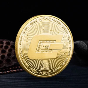 DASH | Cryptocurrency Crypto Virtual Currency | Gold Plated Coin - Picture 1 of 2
