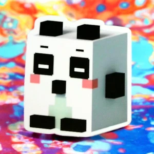 Minecraft Sticker Voxel Panda Black White Pixel Art - Picture 1 of 2