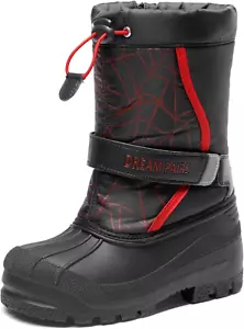 Boys & Girls Mid Calf Water-Resistant Winter Snow Boots for Toddler/Little/Big K - Picture 1 of 6