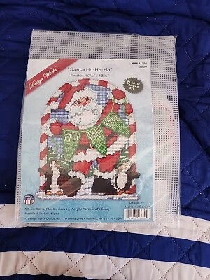 Santa Ho-Ho-H PLASTIC CANVAS  (From Design Works) - Image 1 of 2