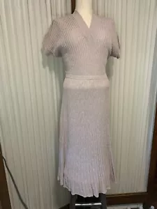 VINTAGE 1950er Jahre marineblass Lavendel Orlon Strick Vampirkleid von Kimberly Strickwaren - Bild 1 von 8