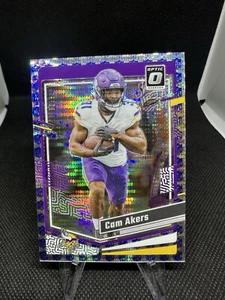 2023 Donruss Optic Cam Akers NFL Shield Prizm /32 Minnesota Vikings #109 - Picture 1 of 2