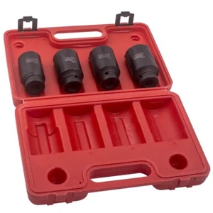 4x 12 Point 1/2" Drive Spindle Axle Nut Socket Set 30mm 32mm 34mm 36mm - Picture 1 of 8