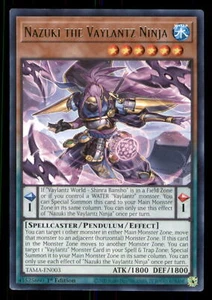 Yugioh Nazuki the Vaylantz Ninja #TAMA-EN003 Tactical Masters LP - Imagen 1 de 2