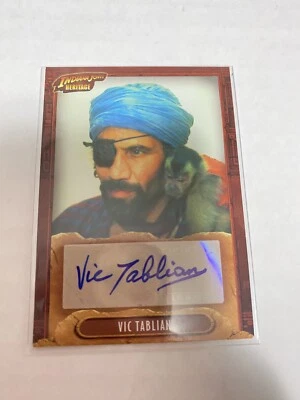 Vic Tablian INDIANA JONES 2008 Autographed Topps Trading Card - Image 1 of 2