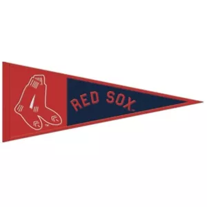 Boston Red Sox Throwback MLB Embroidered Wool 13" x 32" Pennant - Picture 1 of 1