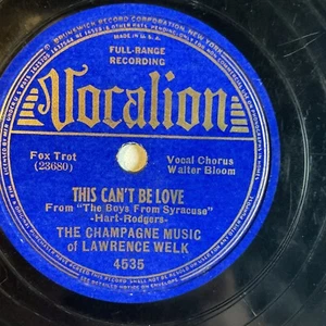 10" 78 RPM-Lawrence Welk/Lois Best-Sing for Your Supper/This Can't Be Love/4535 - Imagen 1 de 4