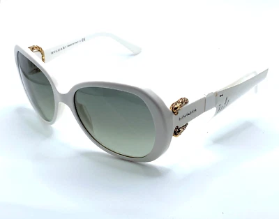 BVLGARI - Womens Sunglasses -  BV8077 740/11 - White Frame - Grey Graduated Lens - Image 1 of 4