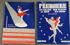 1938 & 1939 Uraufführung Ice Follies Programme Pan Pacific Ice Arena Hollywood - Bild 1 von 8