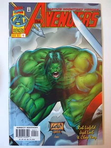 Avengers (1996 Vol. 2) ¡Cómic #4 en estado bastante bueno/casi nuevo con Hulk! - Imagen 1 de 2